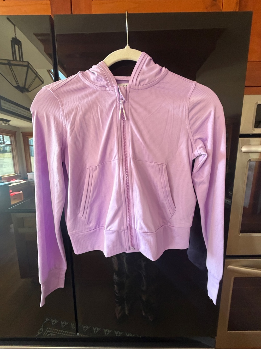 Athleta Lilac Zip-Up Hoodie Bomber Jacket